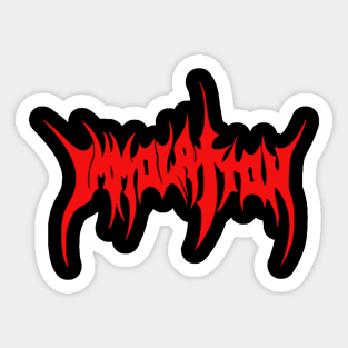 Immolation Logo | Death Metal Sticker